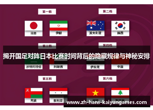 揭开国足对阵日本比赛时间背后的隐藏规律与神秘安排
